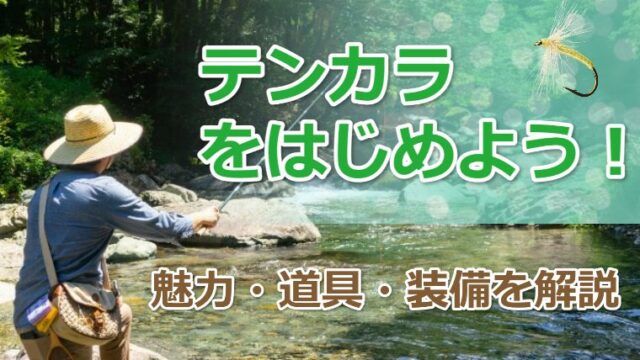 渓流で「テンカラ」をはじめよう！ 初心者向けに道具・装備・動作を解説