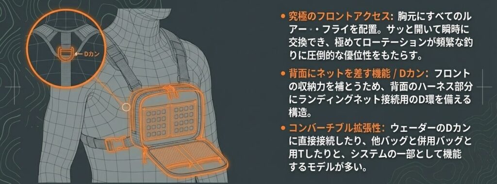 チェストバッグの特徴